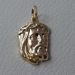 Picture of Holy Face of Jesus Christ Pendant gr 1,7 Yellow Gold 18k relief printed plate for Man