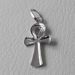 Picture of Cross of Life Ankh Crux Ansata Pendant gr 0,75 White Gold 18k relief printed plate Unisex Woman Man 