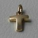 Picture of Convex Straight Cross Pendant gr 1,5 Yellow solid Gold 18k Unisex Woman Man 