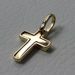 Picture of Convex Straight Cross Pendant gr 1,5 Yellow solid Gold 18k Unisex Woman Man 
