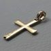 Picture of Double Modern Cross Pendant gr 1,45 Yellow Gold 18k Hollow Tube Unisex Woman Man 