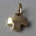 Picture of Smooth square Cross Pendant gr 1,9 Yellow solid Gold 18k for Woman 
