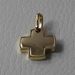Picture of Smooth square Cross Pendant gr 2,6 Yellow solid Gold 18k for Woman 