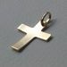 Picture of Smooth convex Cross Pendant gr 1,8 Yellow Gold 18k relief printed plate Unisex Woman Man 