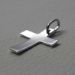 Picture of Smooth convex Cross Pendant gr 1,8 Solid White Gold 18k Unisex Woman Man 