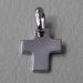 Picture of Smooth Cross Pendant gr 1 White Gold 18k relief printed plate Unisex Woman Man 