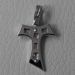 Immagine di Croce Tau di San Francesco doppia Ciondolo Pendente gr 2,2 Oro bianco massiccio 18kt da Uomo 