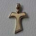Picture of Saint Francis double Tau Cross Pendant gr 2,4 Yellow solid Gold 18k for Man 