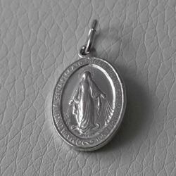 Imagen de Colgante Plata de ley 925 Virgen Milagrosa en relieve gr.2,60 para Mujer