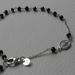 Picture of Rosary Cuff Bracelet with Miraculous Medal of Our Lady of Graces and Cross gr 3,2 White Gold 18k with Onyx Unisex Woman Man