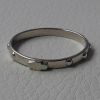 Imagen de Anillo rosario Oro blanco 18 kt gr.1,70 Unisex Mujer Hombre