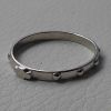 Imagen de Anillo rosario Oro blanco 18 kt gr.1,70 Unisex Mujer Hombre