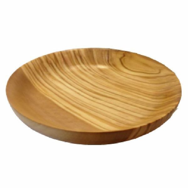 Picture of Liturgical Paten Diam. cm 17 (6,7 inch) smooth Finish in Olive Wood of Assisi