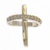 Picture of Diamond Cross for women gr 1,15 white gold 18k
