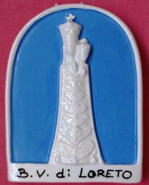 Immagine di Madonna di Loreto Pala da muro 11 cm ceramica Luca della Robbia