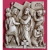 Immagine di Tavole Via Crucis 14 o 15 Stazioni 30x25 cm ceramica invetriata Deruta
