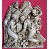Immagine di Tavole Via Crucis 14 o 15 Stazioni 30x25 cm ceramica invetriata Deruta