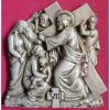 Immagine di Tavole Via Crucis 14 o 15 Stazioni 30x25 cm ceramica invetriata Deruta