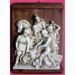 Imagen de Vía Crucis 14 o 15 Estaciones cm 36x27 (14,2x10,6 in) Paneles Bajorrelieve Cerámica Deruta Mesa de Madera
