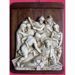 Imagen de Vía Crucis 14 o 15 Estaciones cm 36x27 (14,2x10,6 in) Paneles Bajorrelieve Cerámica Deruta Mesa de Madera