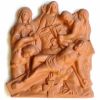Immagine di Tavole Via Crucis 14 o 15 Stazioni 30x25 cm terracotta Deruta