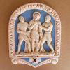 Immagine di Tavole Via Crucis 14 o 15 Stazioni 26x20 cm ceramica Robbiana azzurra