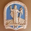 Immagine di Tavole Via Crucis 14 o 15 Stazioni 26x20 cm ceramica Robbiana azzurra