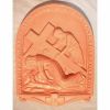 Immagine di Tavole Via Crucis 14 o 15 Stazioni 50x36 cm terracotta Robbiana