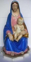 Picture of Statue Madonna and Child cm 70 (27,6 in) Hand-painted glazed Ceramic of Deruta