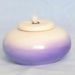Picture of Set of 4 Small Liquid Wax Votive Lanterns cm 7 (2,8 in) Smooth Round Ceramic Oil Lamps Liturgical Colors