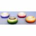 Immagine di Set 4 Portalumi Candela Votiva cm 7 (2,8 in) Tondo Lampade Lumino Ceramica Colori Liturgici