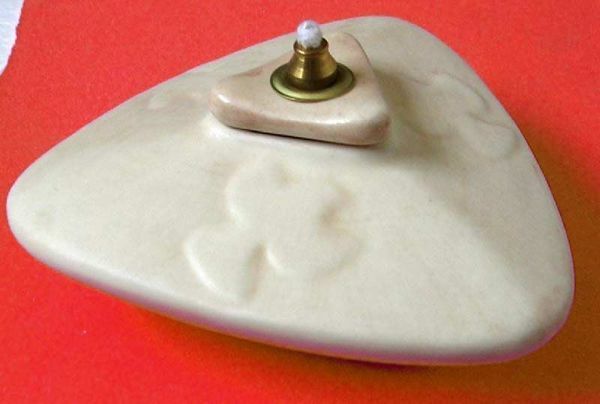 Immagine di Set 4 Lampade da altare Colombe olio e cera liquida cm 13 ceramica Deruta