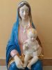 Immagine di Statua Madonna con Bambino 70 cm ceramica Deruta dipinta