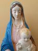 Immagine di Statua Madonna con Bambino 70 cm ceramica Deruta dipinta