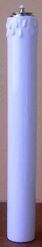 Immagine di Set 4 Lucerne Bianche da Altare a Cera Liquida cm 3,2x25 (1,2x9,8 in) Candela Lampade Olio Ceramica