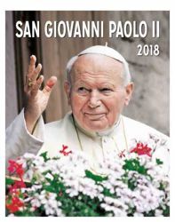 Picture of St. John Paul II 2018 wall and desk calendar cm 16,5x21 (6,5x8,3 in)