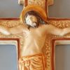 Picture of Pisano wall crucifix 28x22 cm (11x8,7 inch) Deruta ceramic