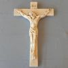 Imagen de Crucifijo de pared marfil antiguo 40x25 cm cerámica Deruta 