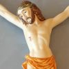 Immagine di Corpo di Cristo per Croce 38 cm ceramica Deruta