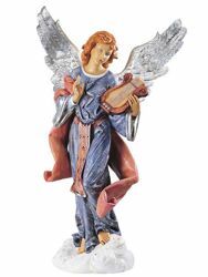 Imagen de Ángel de pie cm 125 (50 Inch) Belén Fontanini Estatua para al Aire Libre en Resina pintada a mano