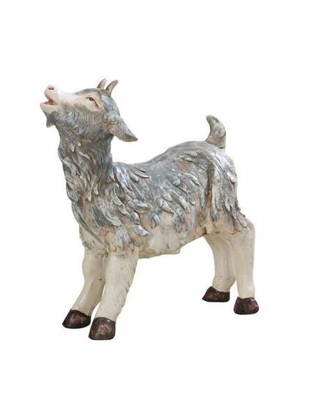 Picture of Standing little Goat cm 125 (50 Inch) Fontanini Nativity Statue for Outdoor use, hand painted Resin
