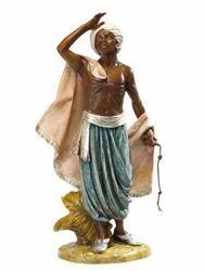 Picture of Cameleer Shepherd cm 125 (50 Inch) Fontanini Nativity Statue for Outdoor use, hand painted Resin