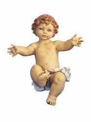 Immagine di Gesù Bambino senza Veste cm 125 (50 Inch) Presepe Fontanini Statua per Esterno in Resina dipinta a mano 