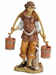 Immagine di Pastore con Secchi cm 125 (50 Inch) Presepe Fontanini Statua per Esterno in Resina dipinta a mano