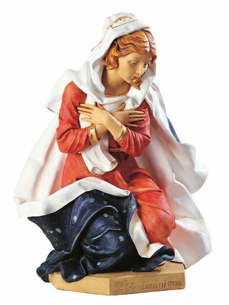 Picture of Mary cm 125 (50 Inch) Fontanini Nativity Statue for Outdoor use, hand painted Resin