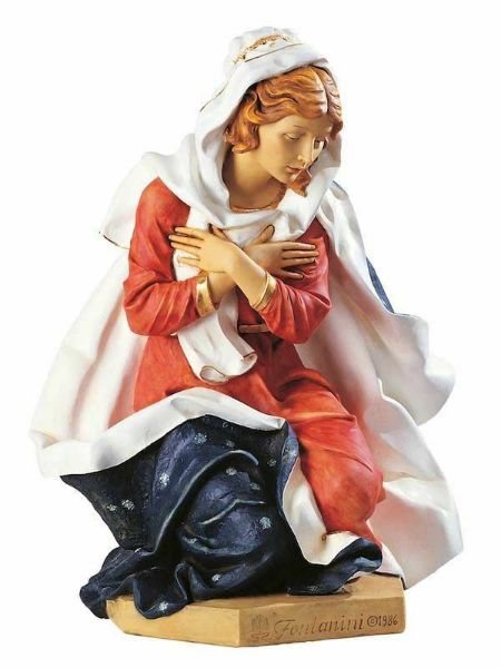 Immagine di Maria statua Presepe Fontanini 125 cm resina grande da esterno