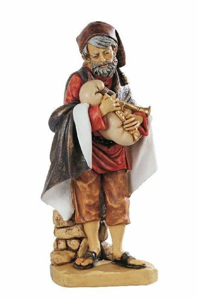 Immagine di Pastore con zampogna Presepe Fontanini 52 cm resina grande da esterno