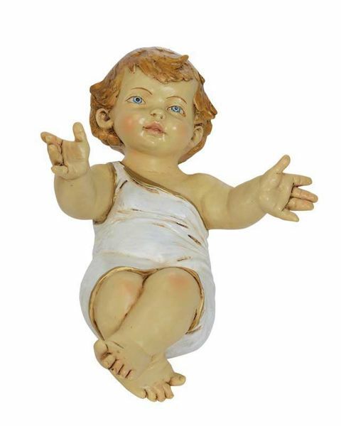 Immagine di Gesù Bambino cm 85 (34 Inch) Presepe Fontanini Statua per Esterno in Resina dipinta a mano