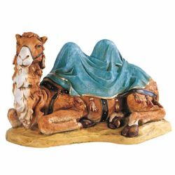 Imagen de Camello sentado cm 52 (20 Inch) Belén Fontanini Estatua para al Aire Libre en Resina pintada a mano