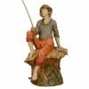Immagine di Pescatore Presepe Fontanini 125 cm resina grande da esterno